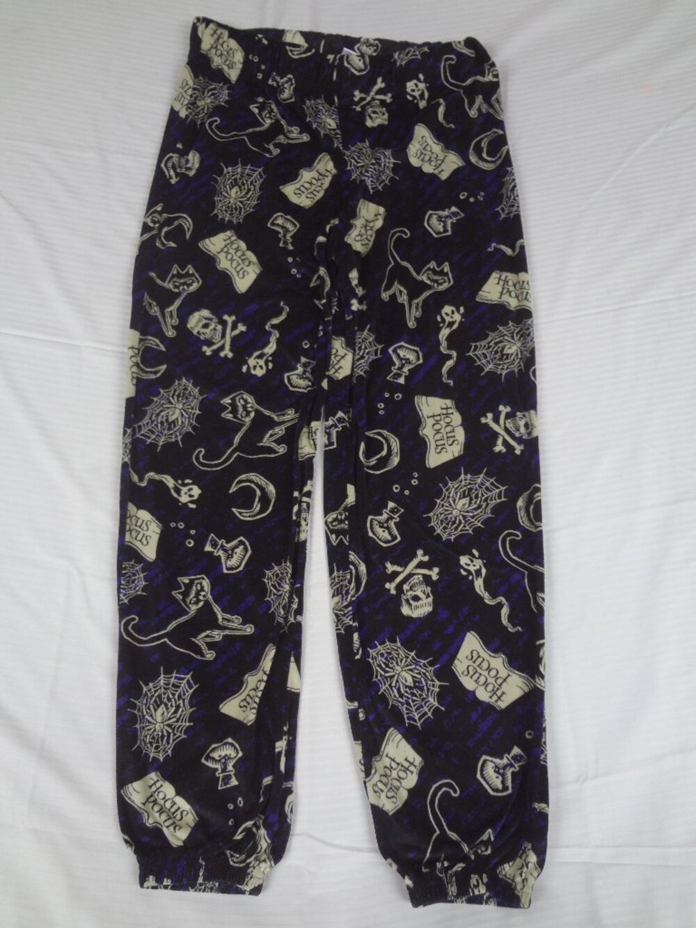 DISNEY HOCUS POCUS WOMEN'S PLUSH SLEEP JOGGERS LARGE PAJAMA PANTS FLEECE L925